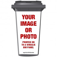 Your Image/ Photo On A Wheelie Bin Sticker Panel